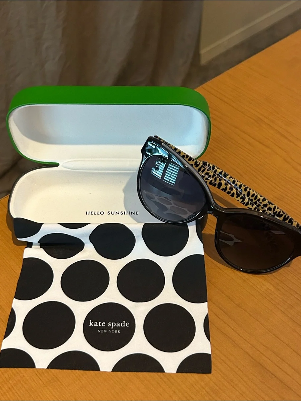 Kate Spade Aubriella/G/S HWJ90 Oversized Cat-Eye Sunglasses NEW